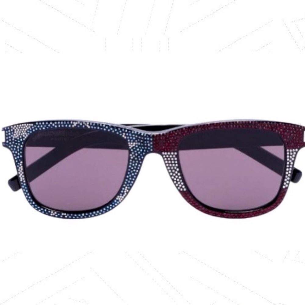 NWT Saint Laurent US Flag Sunglasses Unisex Rare